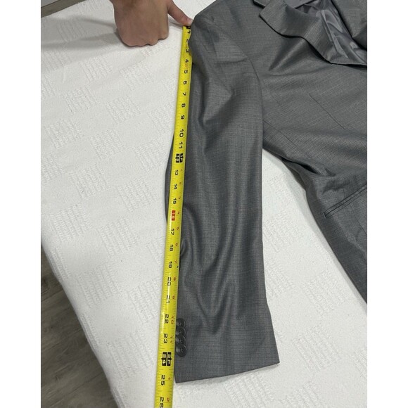 Kenneth Cole Reaction, Men's Blazer Sport Coat Size 40R, Dark Gray Techni-Cole - Picture 11 of 13